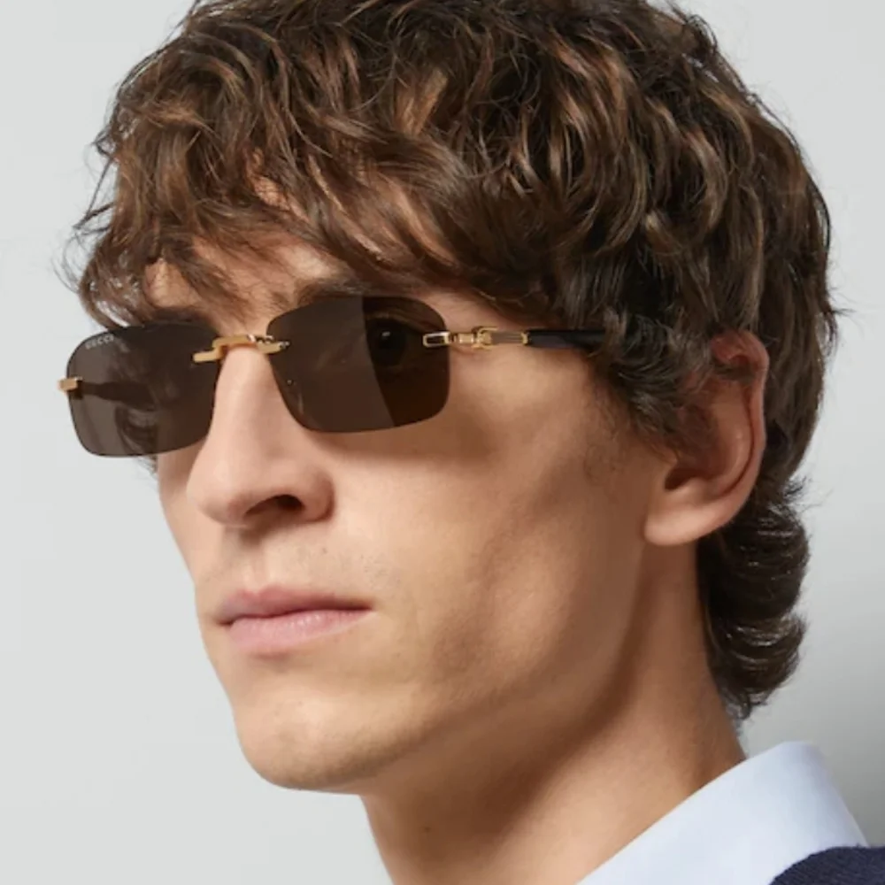 Gucci Black and Gold Unisex Sunglasses GG1221S 001